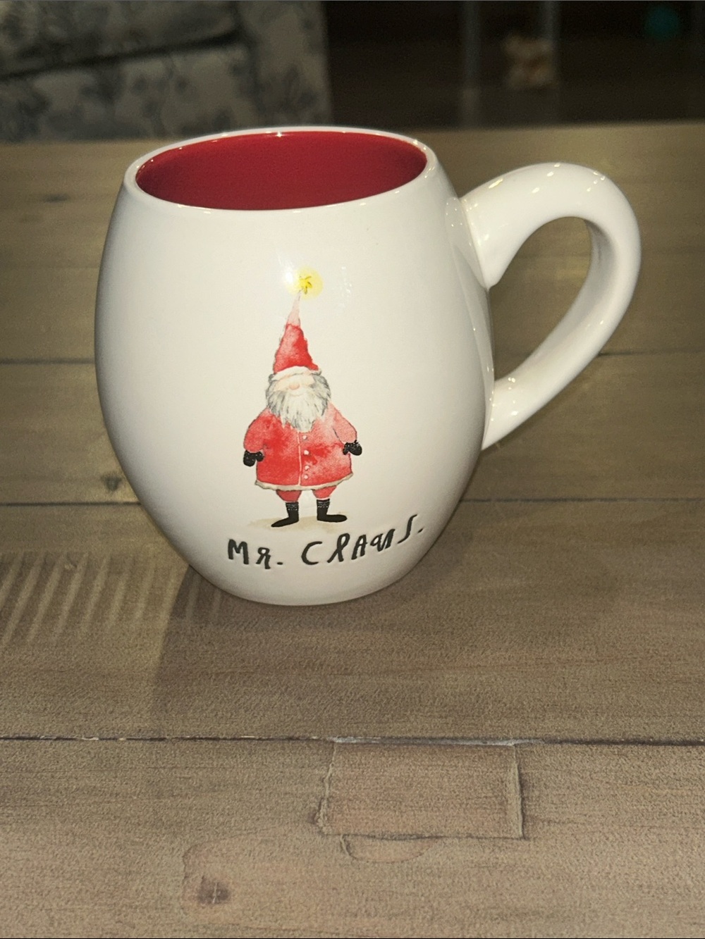 Rae Dunn Mr. Claus Santa Watercolor Mug